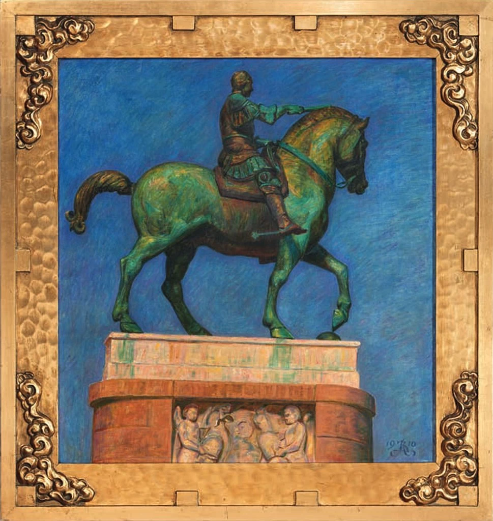 Kristian Zahrtmann - 106, Statua equestre in bronzo di Donatello del condottiero Gattamelata a Padova